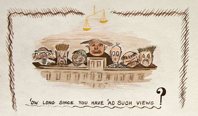 Tribunal cartoon