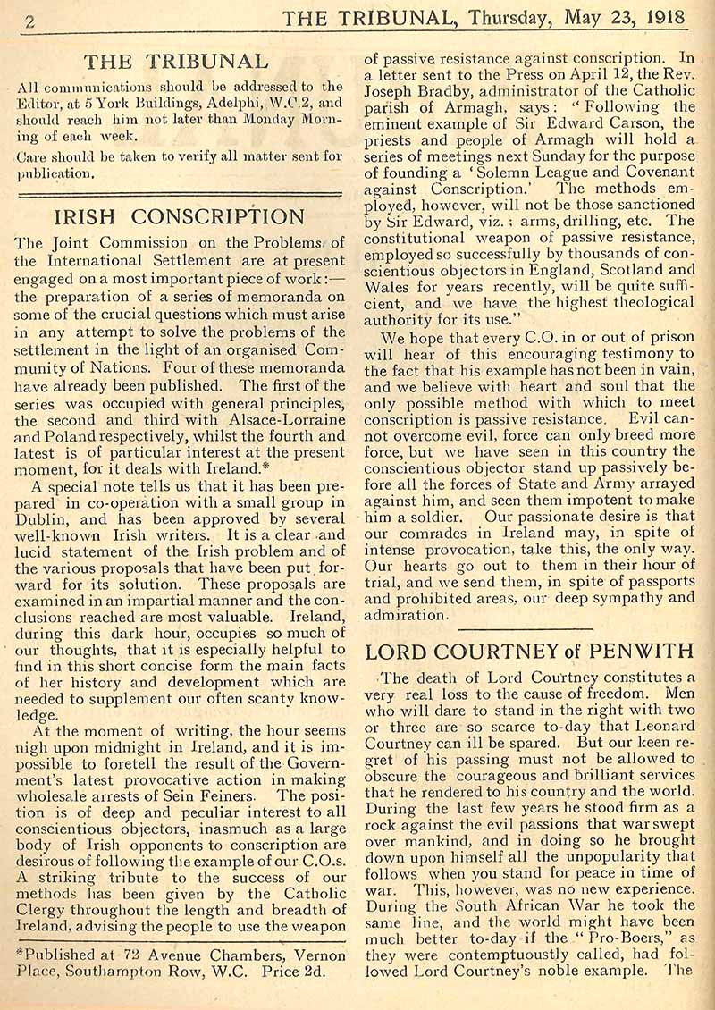 Irish Conscription